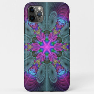 Mandala Kleurrijk Slaande Fractale Kunst Kaleidosc iPhone 11 Pro Max Hoesje