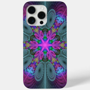 Mandala Kleurrijk Slaande Fractale Kunst Kaleidosc iPhone 15 Pro Max Hoesje