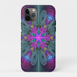 Mandala Kleurrijk Slaande Fractale Kunst Kaleidosc iPhone 11 Pro Hoesje