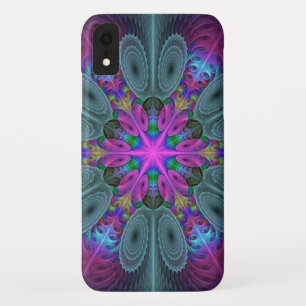 Mandala Kleurrijk Slaande Fractale Kunst Kaleidosc iPhone XR Hoesje