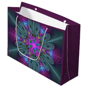 Mandala Kleurrijk Slaande Fractale Kunst Kaleidosc Groot Cadeauzakje