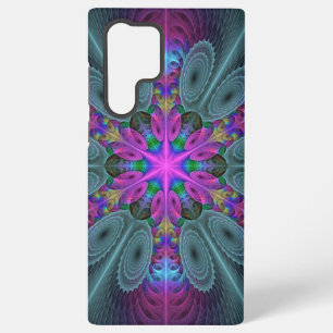 Mandala Kleurrijk Slaande Fractale Kunst Kaleidosc Samsung Galaxy Hoesje