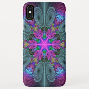 Mandala kleurrijke Spirituele fractale kunst met r iPhone XS Max Hoesje