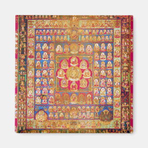 Mandala Kosmisch Diagram voor Meditatie Magneet