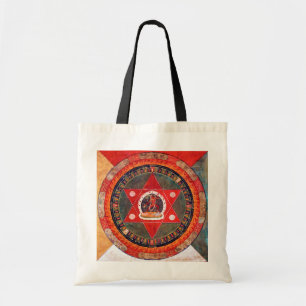Mandala Kosmisch Diagram voor Meditatie Tote Bag