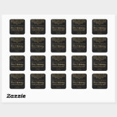 Mandala krijtbord zwart en goud blend labels (Vel)