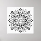 Mandala Kronieken ser.1 #01C Kleurrijk/Verf over Canvas Afdruk (Voorkant)