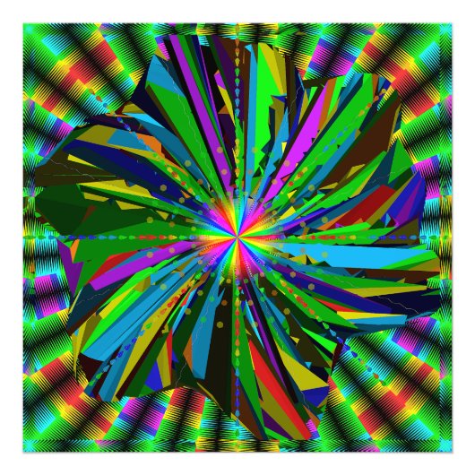 Mandala Kunst Foto Afdruk (Voorkant)