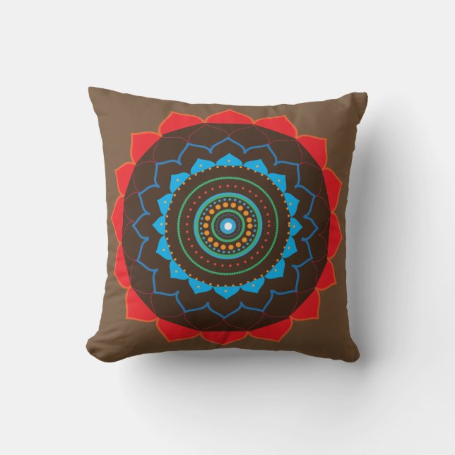 Mandala Kunst Kussen (Voorkant)