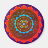 Mandala kunstmagneet magneet (Voorkant)