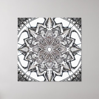 Mandala-kunstwandbekleding Canvas Afdruk