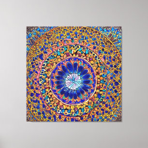 Mandala-kunstwandbekleding Canvas Afdruk