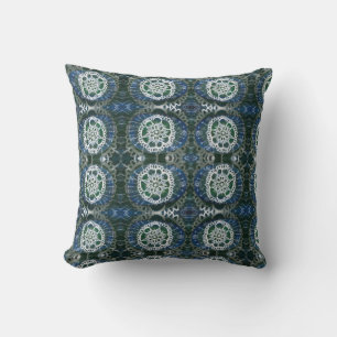 Mandala Kussen 41 x 41 cm Blauw