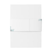 Mandala Lace Rev Wedding Lt. Blue ID968 Uitnodigingen Wikkel (Achterkant Voorbeeld)