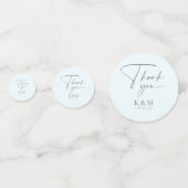 Mandala Lace Wedding Dank je. Blauwe ID968 Confetti (Achterkanten)