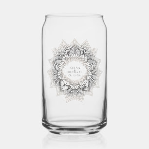 Mandala Lace Wedding Neutrals ID478 Blikvorm Glas