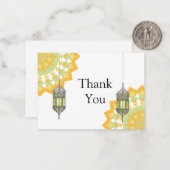 Mandala Lamp - Hartelijk dank Notitiekaartje (Voorkant / Achterkant in situ)