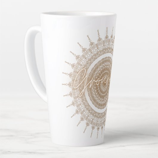 Mandala Latte Mug Classique (Angle gauche)