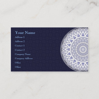 Mandala léger de flocon • Carte de visite