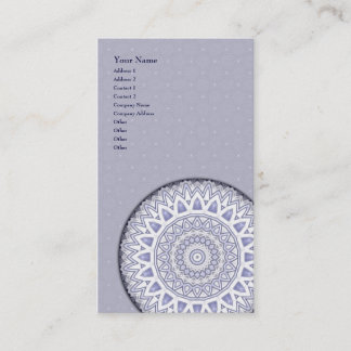 Mandala léger de flocon • Carte de visite vertical