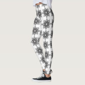 Mandala Leggings noirs et blancs (Gauche)