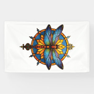 Mandala Libel Luminous Heilige Geometrie Spirituee Spandoek