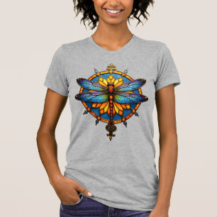Mandala Libel Luminous Heilige Geometrie Spirituee T-shirt