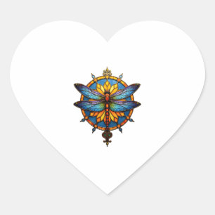 Mandala Libel Luminueuze Heilige Geometrie Spiritu Hart Sticker