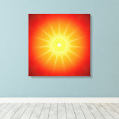 Mandala lichte geest canvas afdruk (Insitu (Houten vloer))