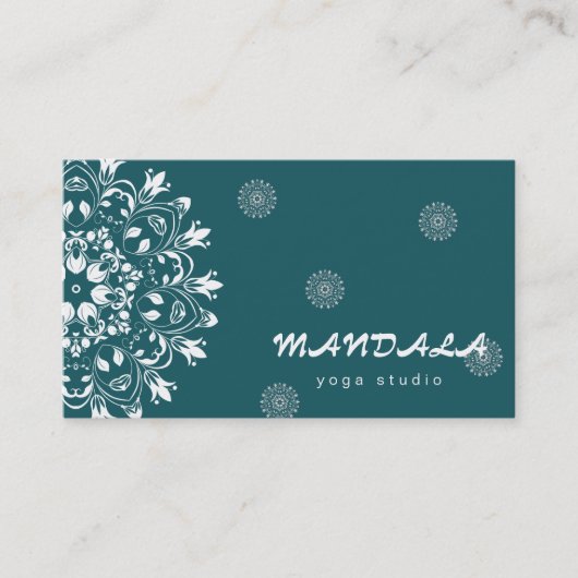 MANDALA LOGO GEPERSONALISEERD YOGA INSTRUCTOR BEDR VISITEKAARTJE (Voorkant)