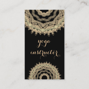 MANDALA LOGO GEPERSONALISEERD YOGA INSTRUCTOR VISITEKAARTJE
