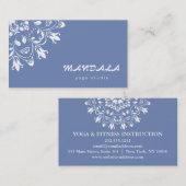 MANDALA LOGO GEPERSONALISEERD YOGA INSTRUCTOR VISITEKAARTJE (Voorkant / Achterkant)