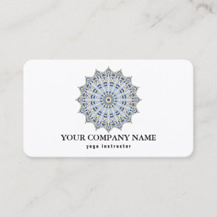 MANDALA LOGO GEPERSONALISEERD YOGA INSTRUCTOR VISITEKAARTJE