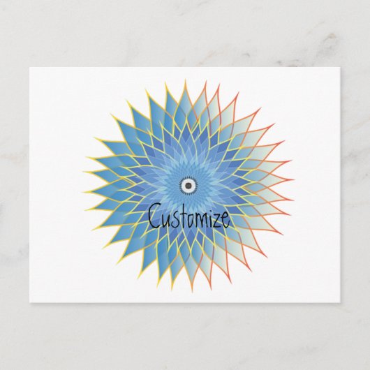 Mandala Lotus Blossom Thunder_Cove Briefkaart (Voorkant)