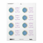 Mandala Lotus Blossom Thunder_Cove Etiket (Full Sheet)