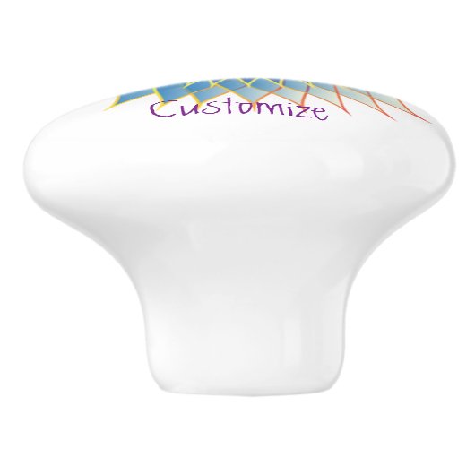 Mandala Lotus Blossom Thunder_Cove Keramische Knop (Zijkant)