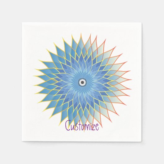 Mandala Lotus Blossom Thunder_Cove Servet (Voorkant)