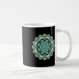 Mandala Lotus Boeddha Zen Kunst Botanische Succule Koffiemok