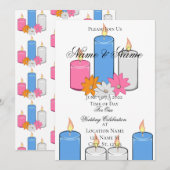 Mandala Lotus Fleur Thunder_Cove Invitation (Devant / Derrière)