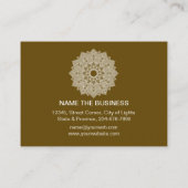 Mandala Lotus Flower Yoga Meditation Holistic Visitekaartje (Achterkant)