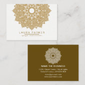 Mandala Lotus Flower Yoga Meditation Holistic Visitekaartje (Voorkant / Achterkant)