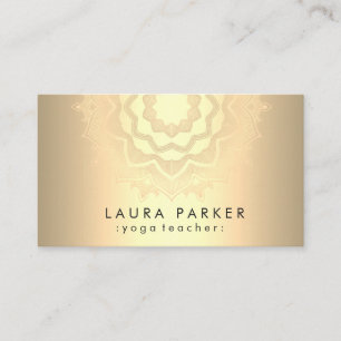 Mandala Lotus Flower Yoga Meditation  Visitekaartje