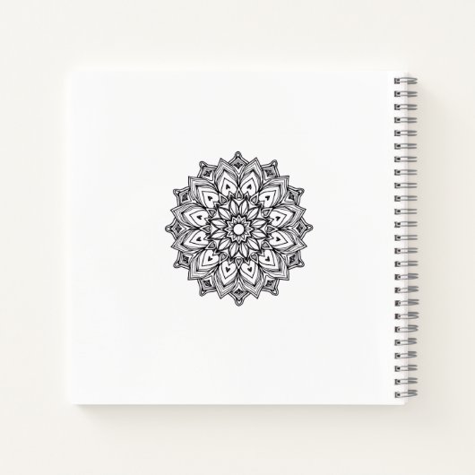 Mandala Love & Hope Deluxe Spiral Notebook Notitieboek (Achterkant)