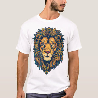 Mandala Mane Lion T-shirt
