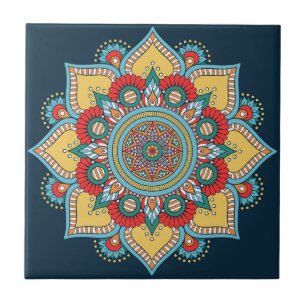 Mandala/Marokkaans Tile Patroon  Tegeltje