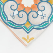 Mandala/Marokkaans Tile Pattern Fleece Deken (Hoek)