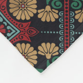 Mandala/Marokkaans Tile Pattern Fleece Deken (Hoek)