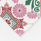Mandala/Marokkaans Tile Pattern Fleece Deken (Hoek)