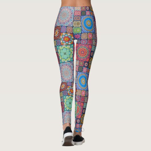 Mandala/Marokkaans Tile Pattern Leggings (Achterkant)