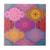 Mandala/Marokkaans Tile Pattern Tegeltje (Voorkant)